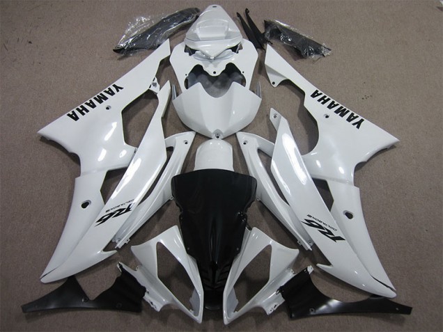 Custom 2008-2016 White Black Decal Yamaha YZF R6 Motorcycle Fairing Kits Custom 2008-2016 White Black Decal Yamaha YZF R6 Motorcycle Fairing Kits