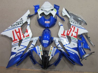 Custom 2008-2016 White Black Red Fiat Yamaha YZF R6 Motorbike Fairing Kits