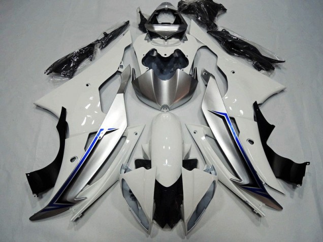 Custom 2008-2016 White Black Blue Yamaha YZF R6 Motorcycle Replacement Fairings Custom 2008-2016 White Black Blue Yamaha YZF R6 Motorcycle Replacement Fairings